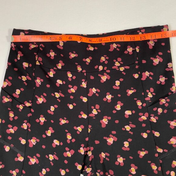 CAbi Lean Leggings Printed Flower Burst on Black Size M Style 4142 - Picture 8 of 16